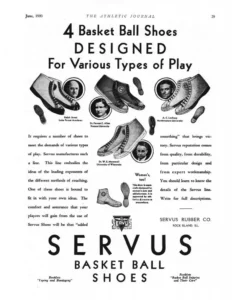 Servus basketball shoes 1932